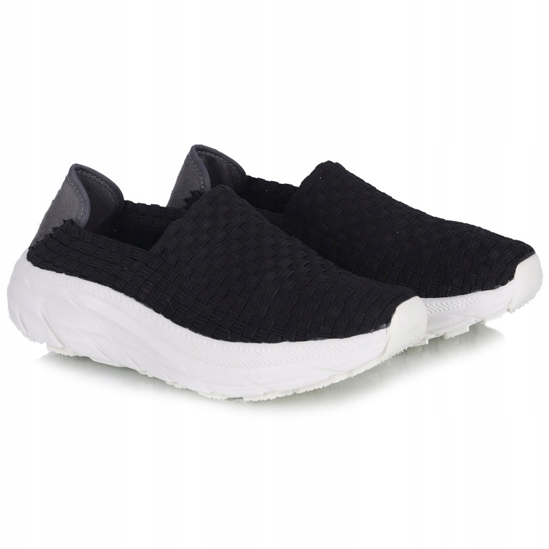 Dámské polobotky Rock Spring Shuki Black, černé, pletené gumičky VEL.40