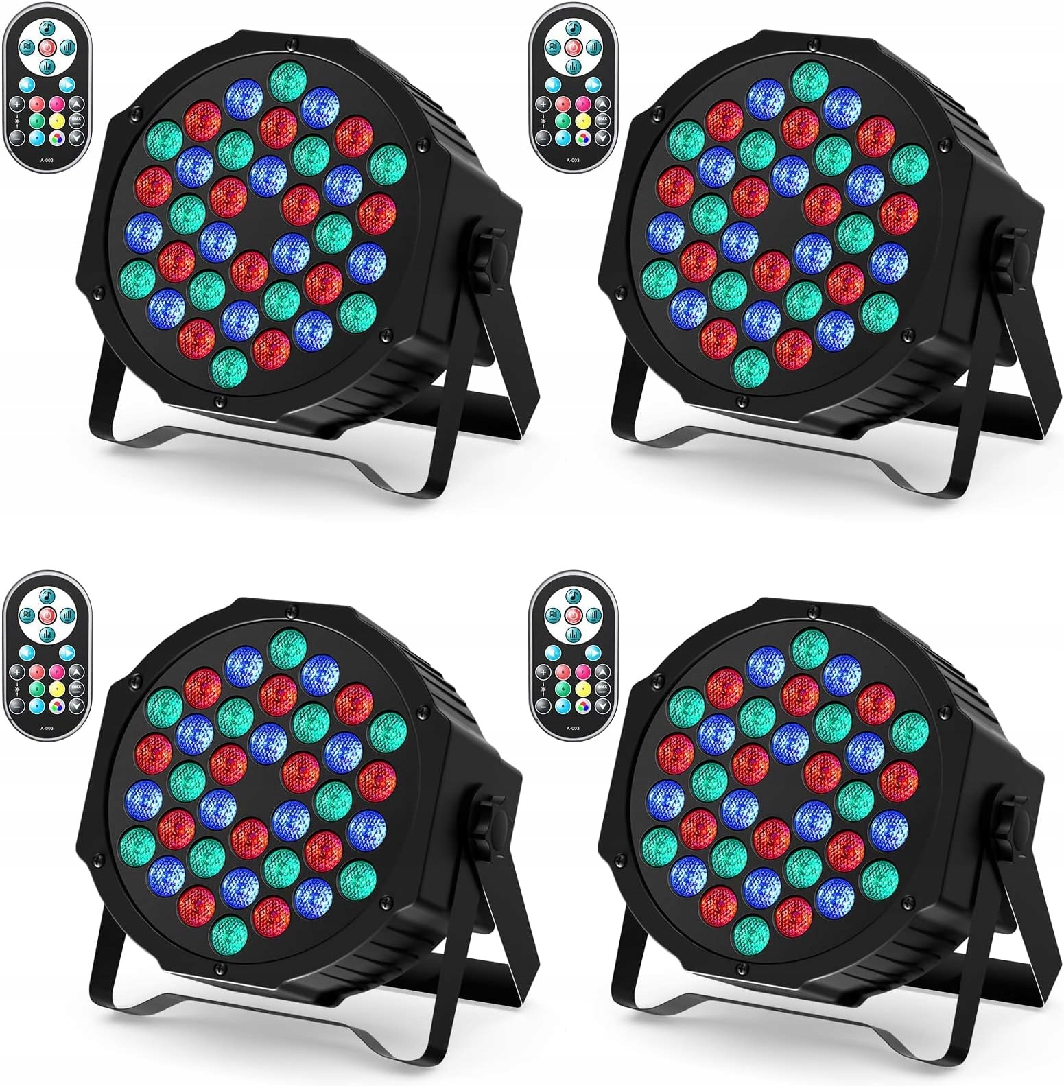 Reflektor Led Par Rgb 72W Sceniczny Dyskotekowy Bezprzewodowy
