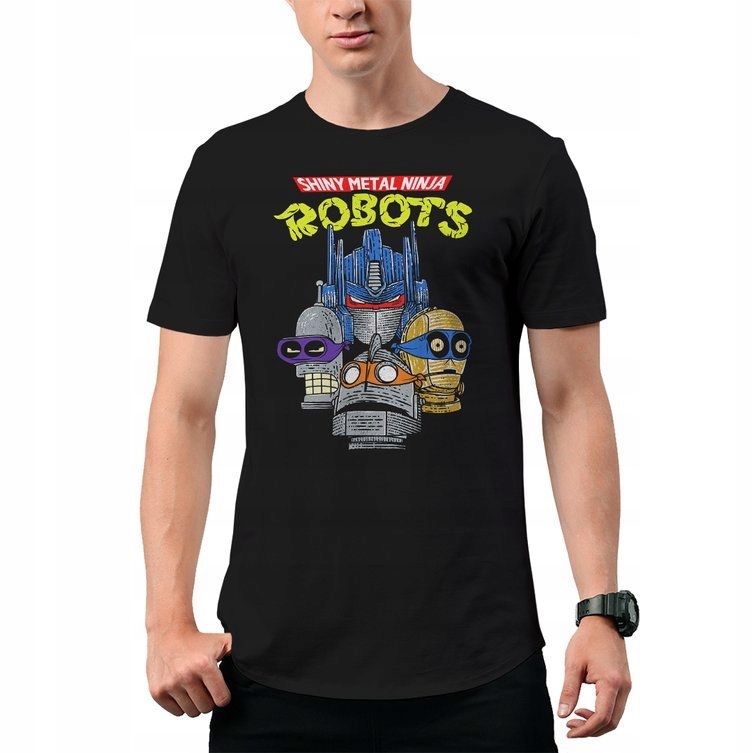 

Koszulka T-Shirt Shiny Metal Ninja Robots 2XL