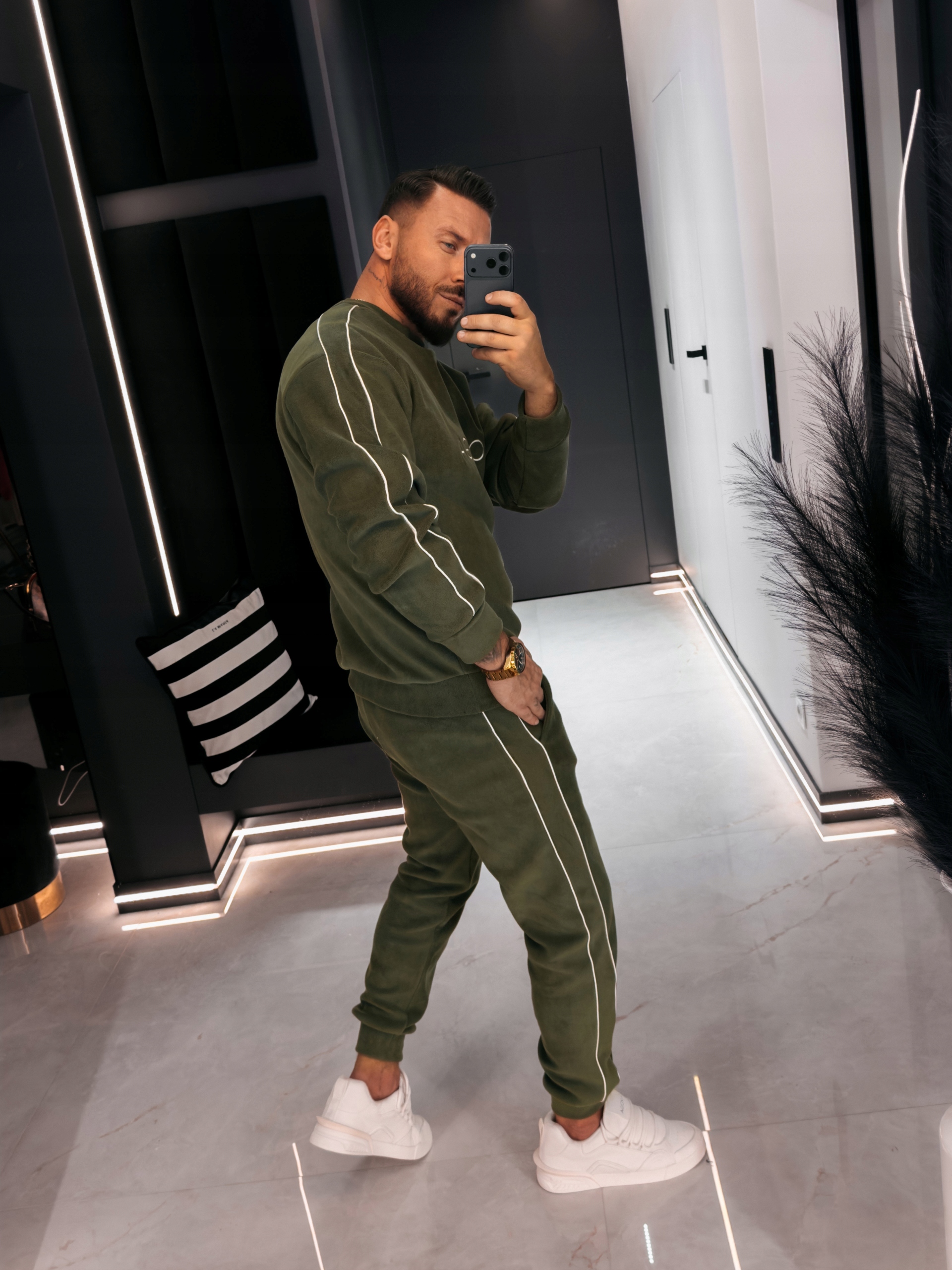 Pánský Komplet Lento Men Olavoga Khaki M