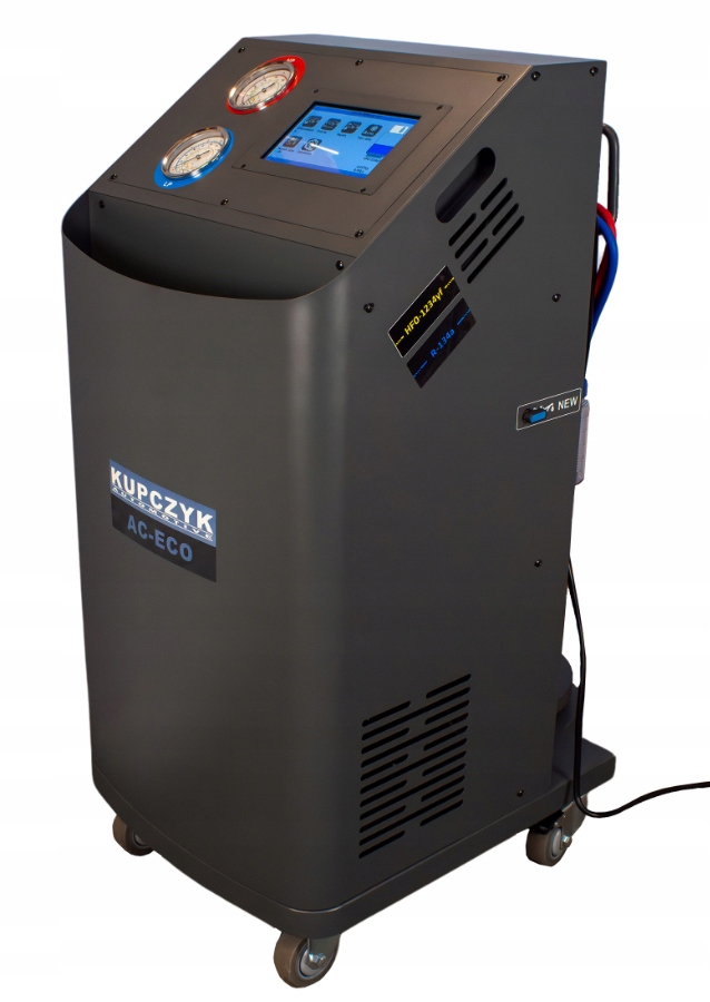 Stacja klimatyzacji AC-ECO Kupczyk czynnik R134a R1234yf menu PL automat