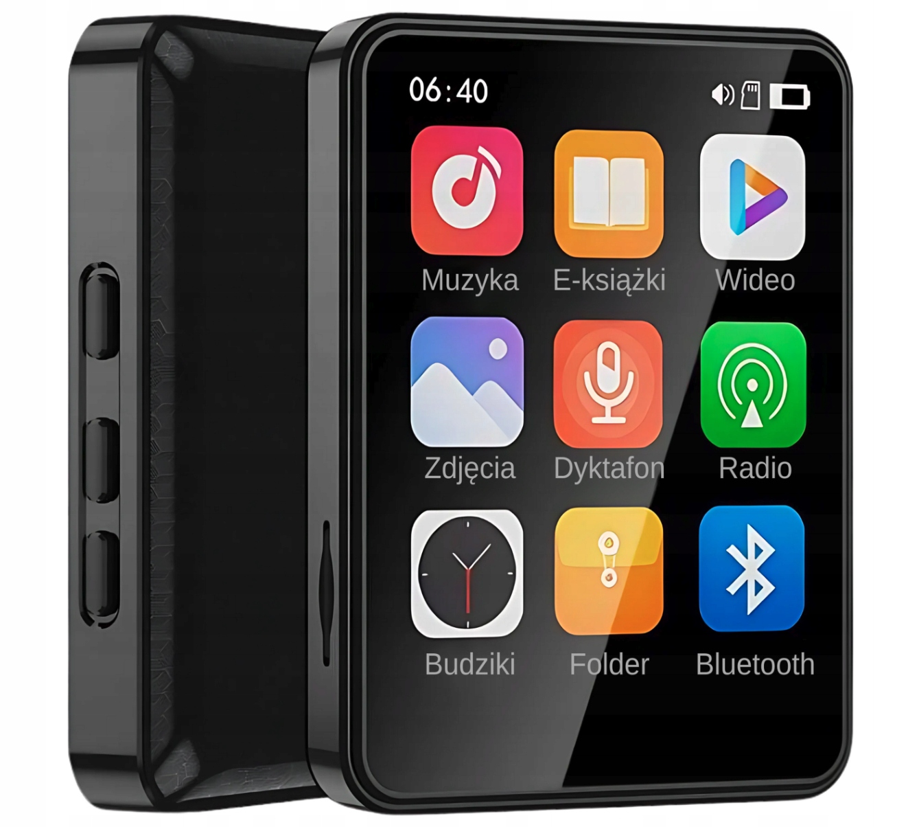 MP3 Přehrávač Hudby Bluetooth Rádio Fm 32 Gb Přenosná Audiokniha Sluchátka