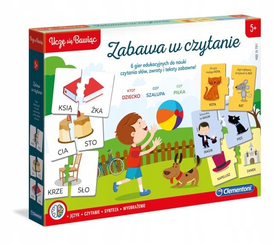 Gra zabawa w czytanie Uczę się bawiąc Clementoni Rodzaj nauka czytania