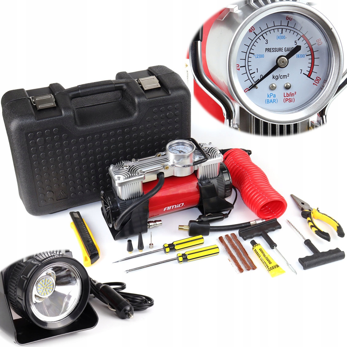 AMIO KOMPRESOR SAMOCHODOWY ACOMP-18 METALOWY