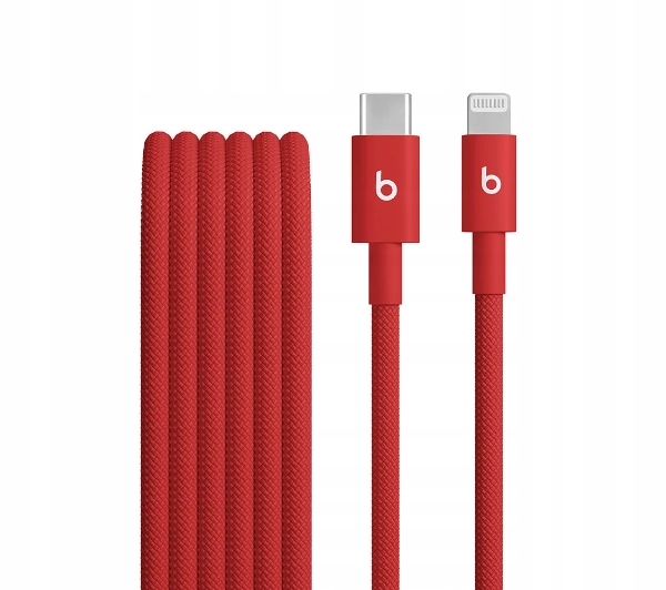 Beats USB-C/Lightning Woven Cable (1.5m)-Rapid Red