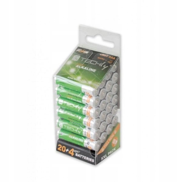 Techly Baterie alkaliczne LR03 Aaa 24szt,(IBT-LR03