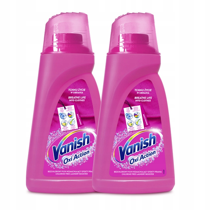 

Vanish Oxi Pink Odplamiacz w Płynie do Koloru 2L
