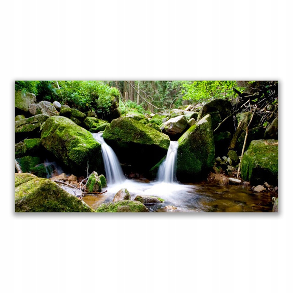 

Fotoobraz na prezent 120x60 Wodospad Skały Natura