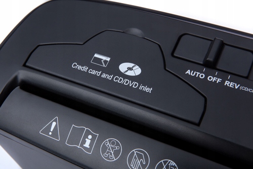 NISZCZARKA DO DOKUMENTÓW PŁYT CD KART RODO CAMRY Rodzaj cięcia paski