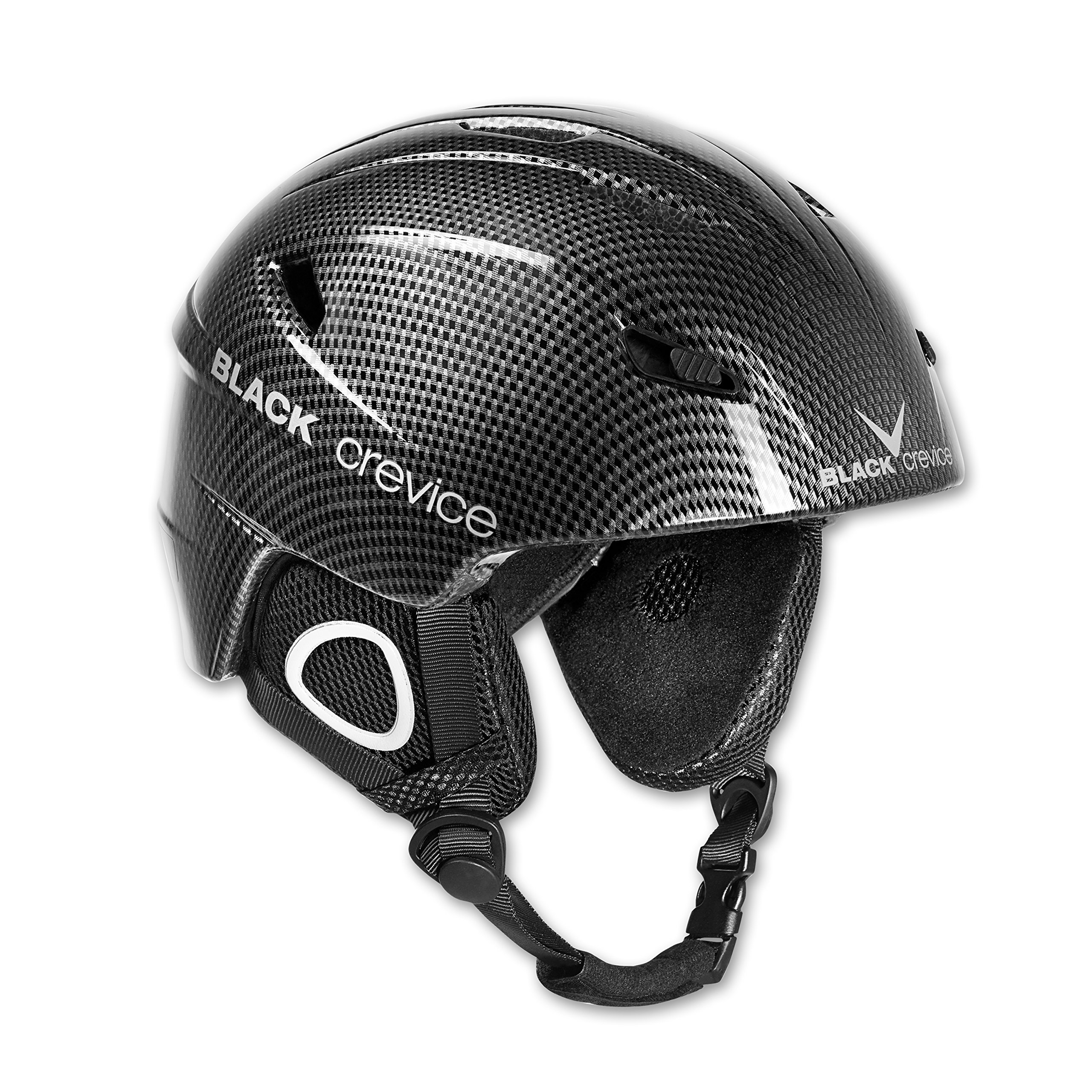 Lyžařská přilba Black Crevice Kitzbuhel Black Carbon XL 61 cm