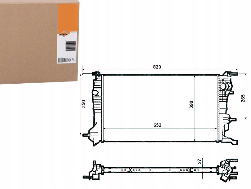 CHŁODNICA RENAULT MEGANE 1,9 2,0DCI 08- NRF