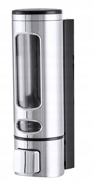 DOZOWNIK DO PŁYNU MYDŁA SZAMPONU CHROM ŚCIENNY