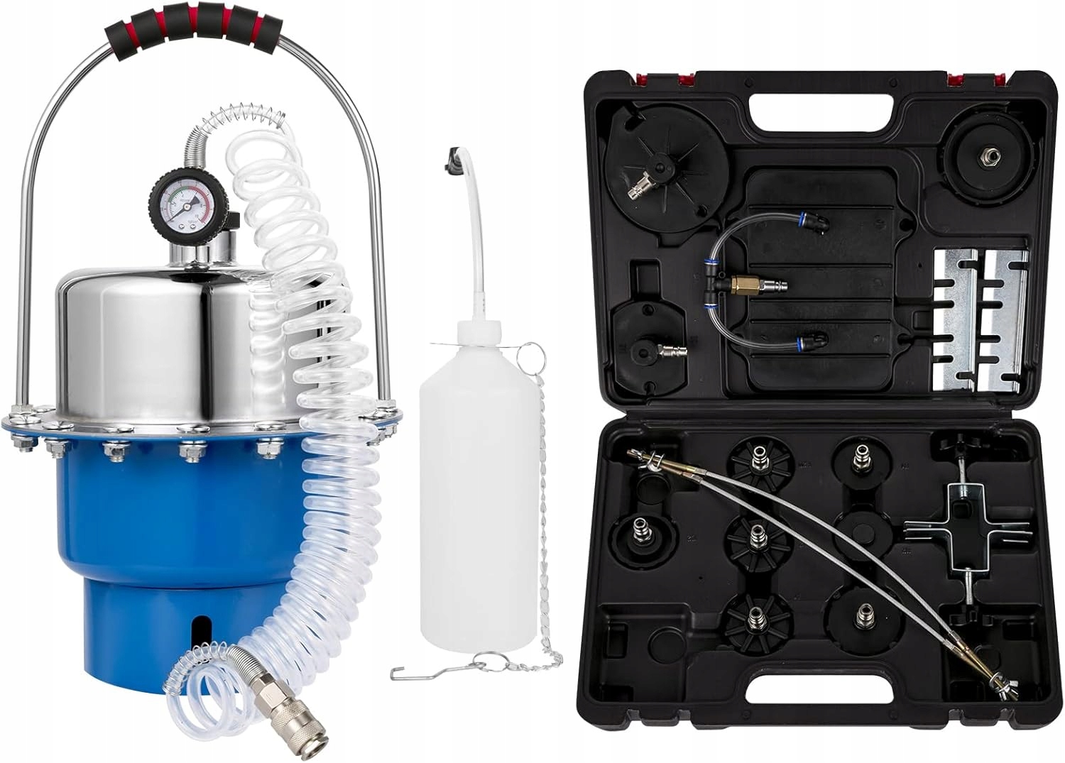 Przyrząd do wymiany płynu hamulcowego Resser z adapterami 5 l