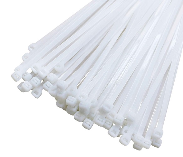 200szt OPASKI ZACISKOWE TRYTKI BIAŁE 2,5X100 mm Kod producenta 2X BIAŁE 2,5X100