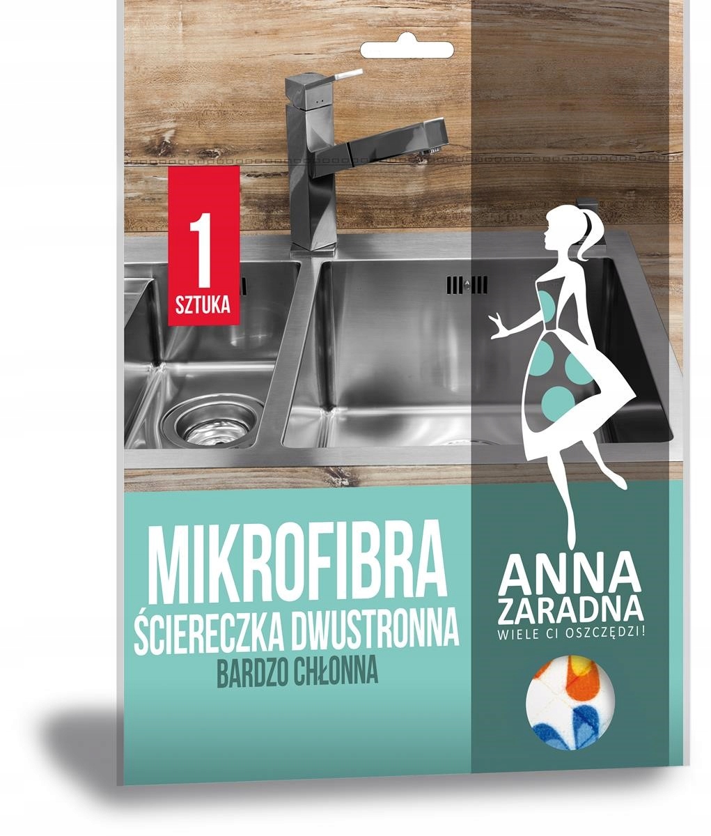 

Ściereczka z Mikrofibry dwustronna Anna Zaradna