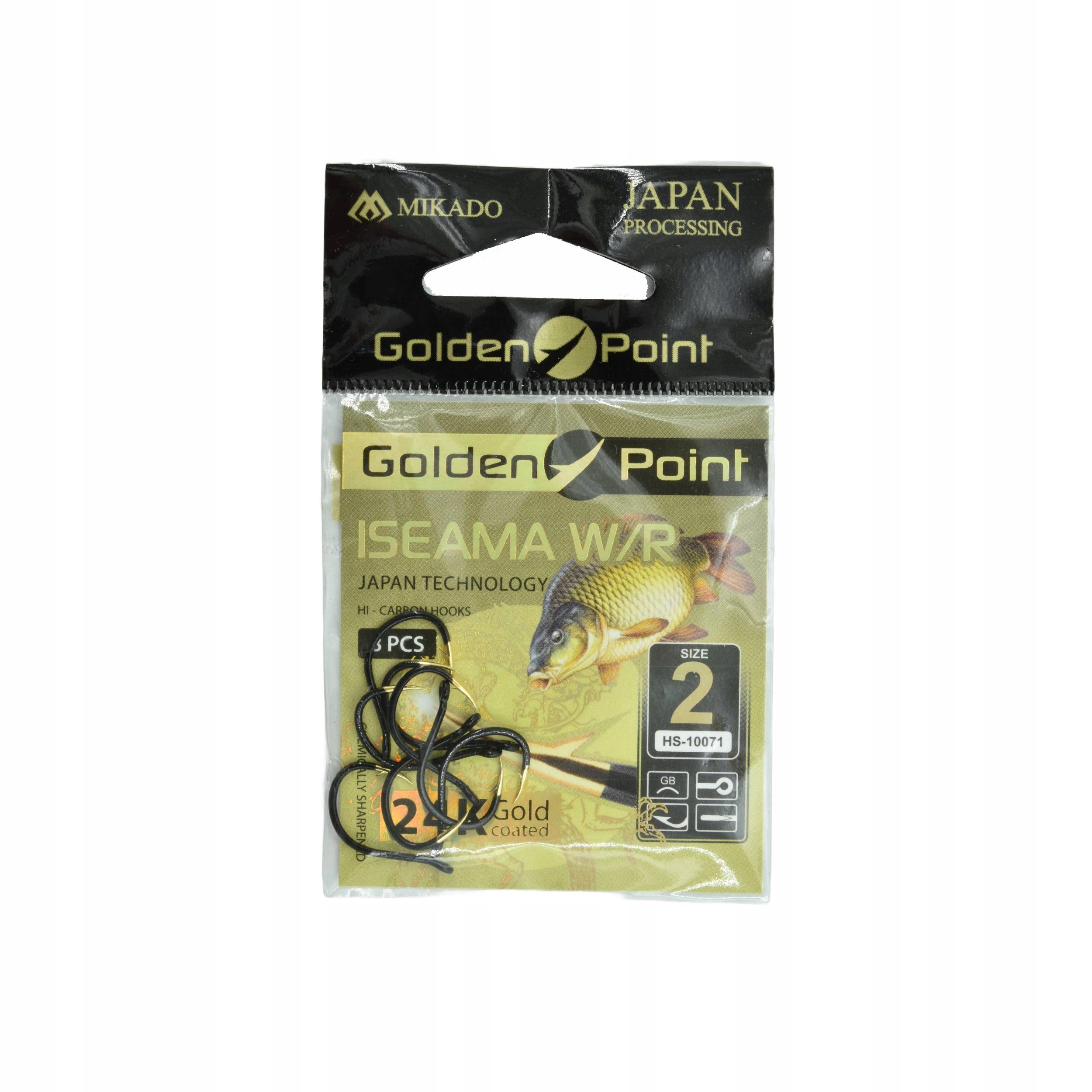 Haki uniwersalne Mikado Golden Point Iseama W/r złoty grot rozm.#2 10szt.