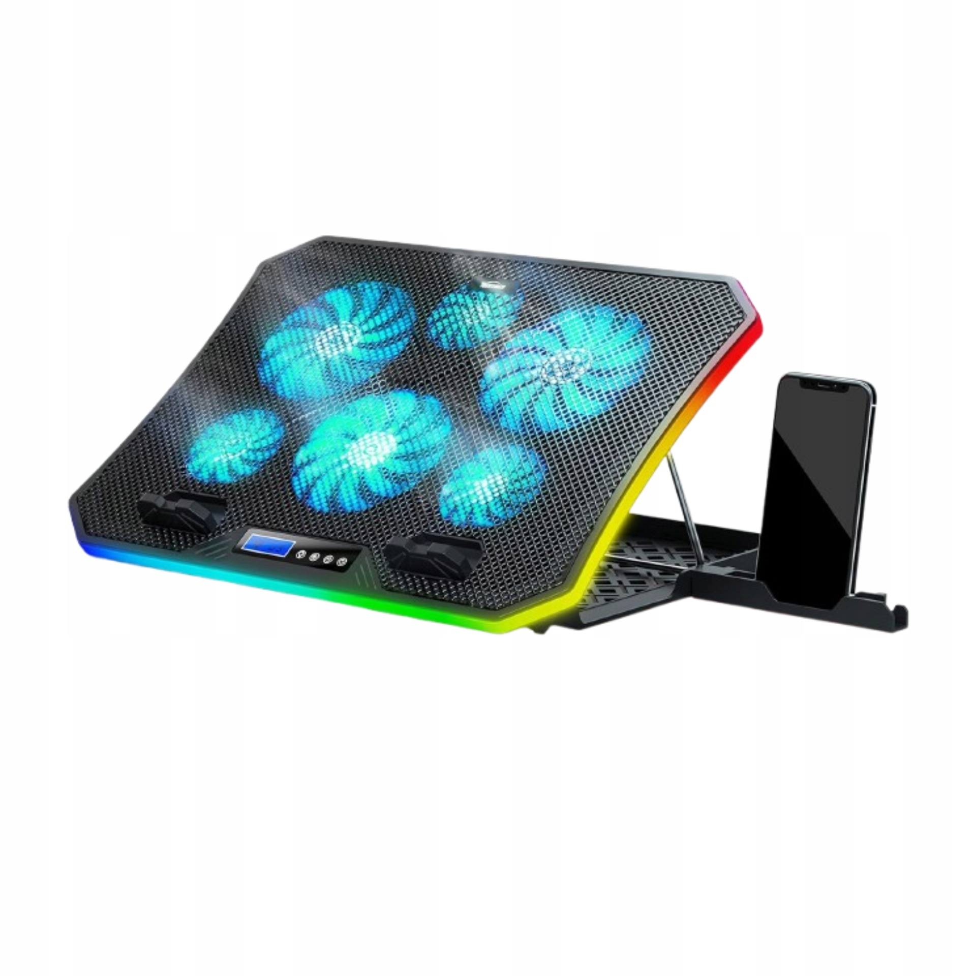 Chladicí podložka pod notebook Rgb 6 větrníků 8 nastavení