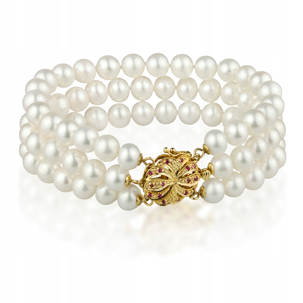 Exkluzivní Zlatý Náramek S Perlami