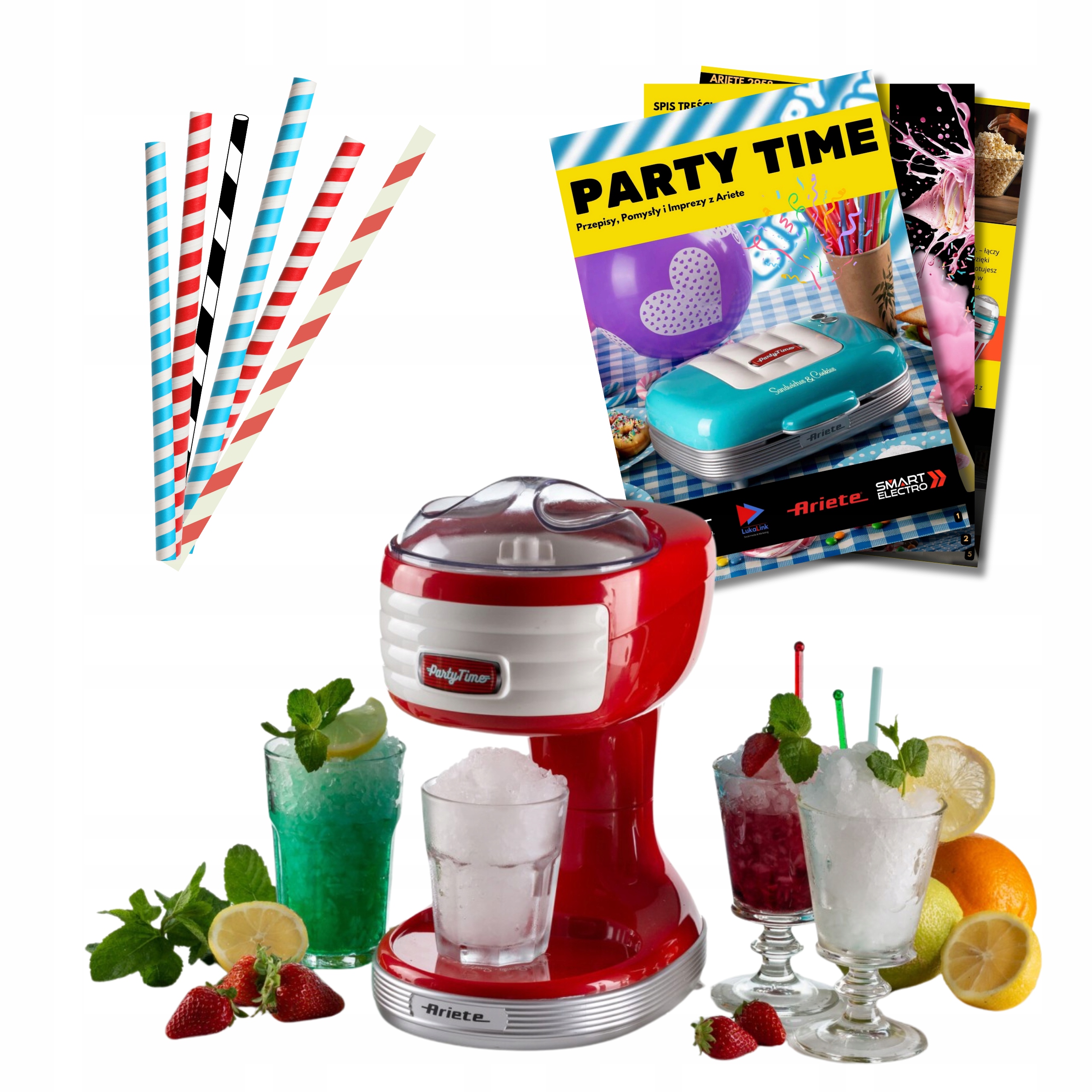 Maszyna Do Kruszenia Lodu Granita Ariete 76 Papierowe Rurki