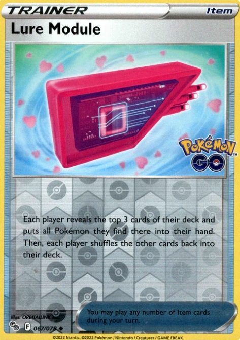 Pokemon Go 067/078 Lure Module Reverse Holo Tcg