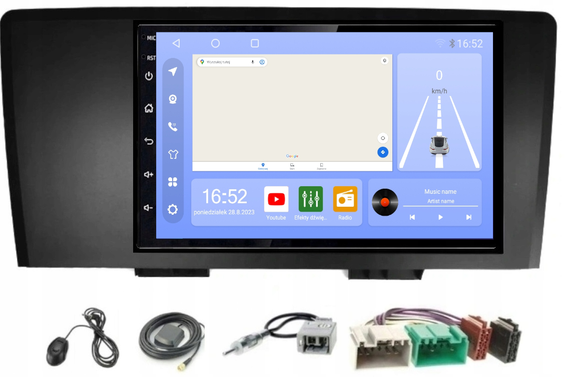 Rádio Gps Android Volvo XC70 S60 V70 2000-2004 Wifi Bt 8GB 256GB Modem Sim