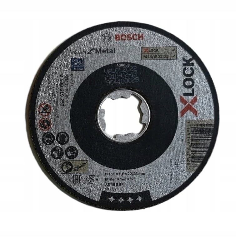 

Bosch Tarcza tnąca 115x1,6mm ExpertForMetal X-lock