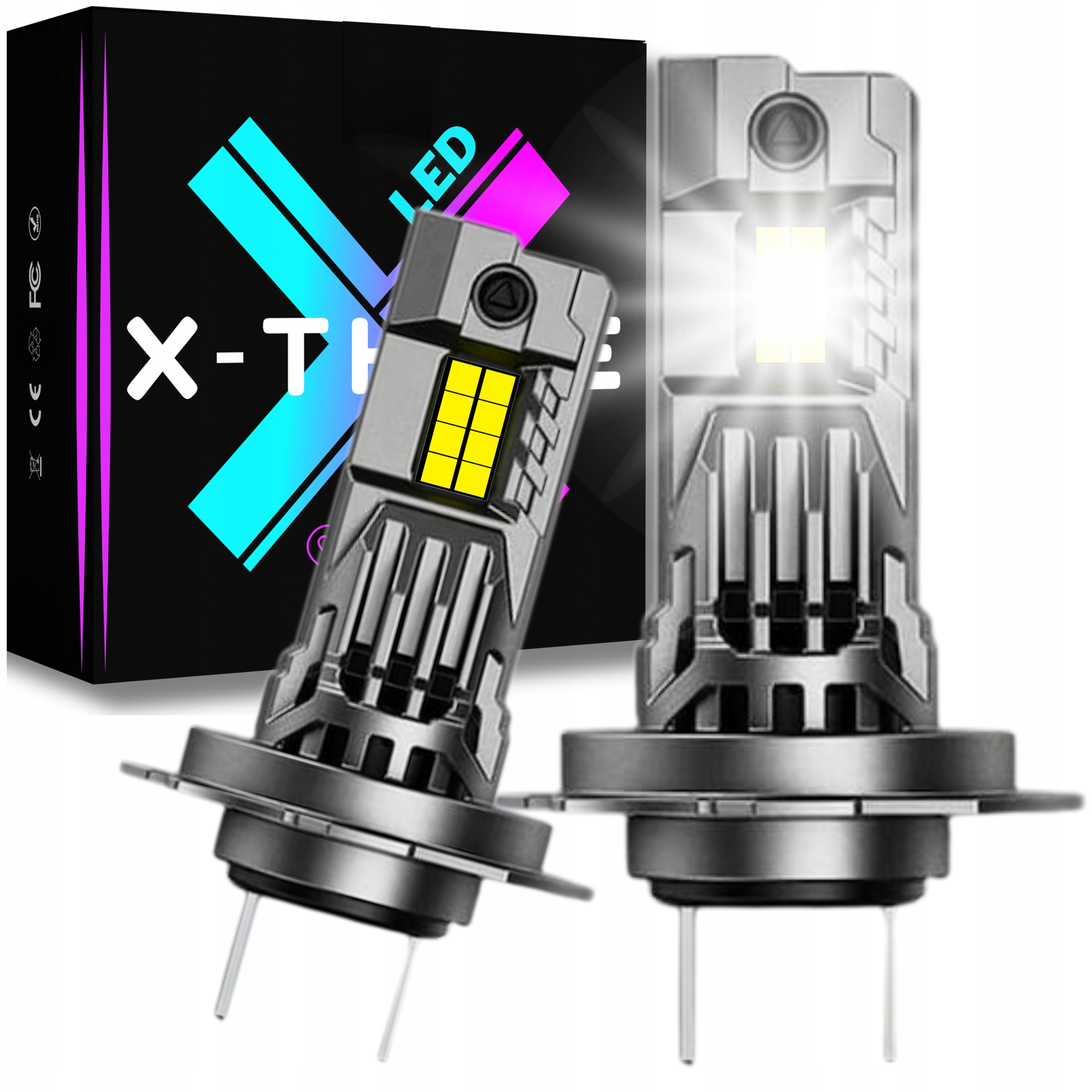 Žárovky H7 Led Nejvýkonnější Automobilové Jasné Světlo Homologace Canbus