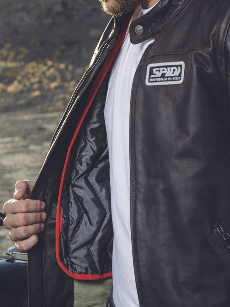 Kurtka motocyklowa skórzana Spidi Vintage brązowa 54 Rozmiar 54