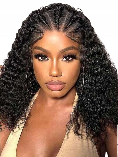 Shein Dámská Paruka Kudrnaté Vlasy Černé Lýko