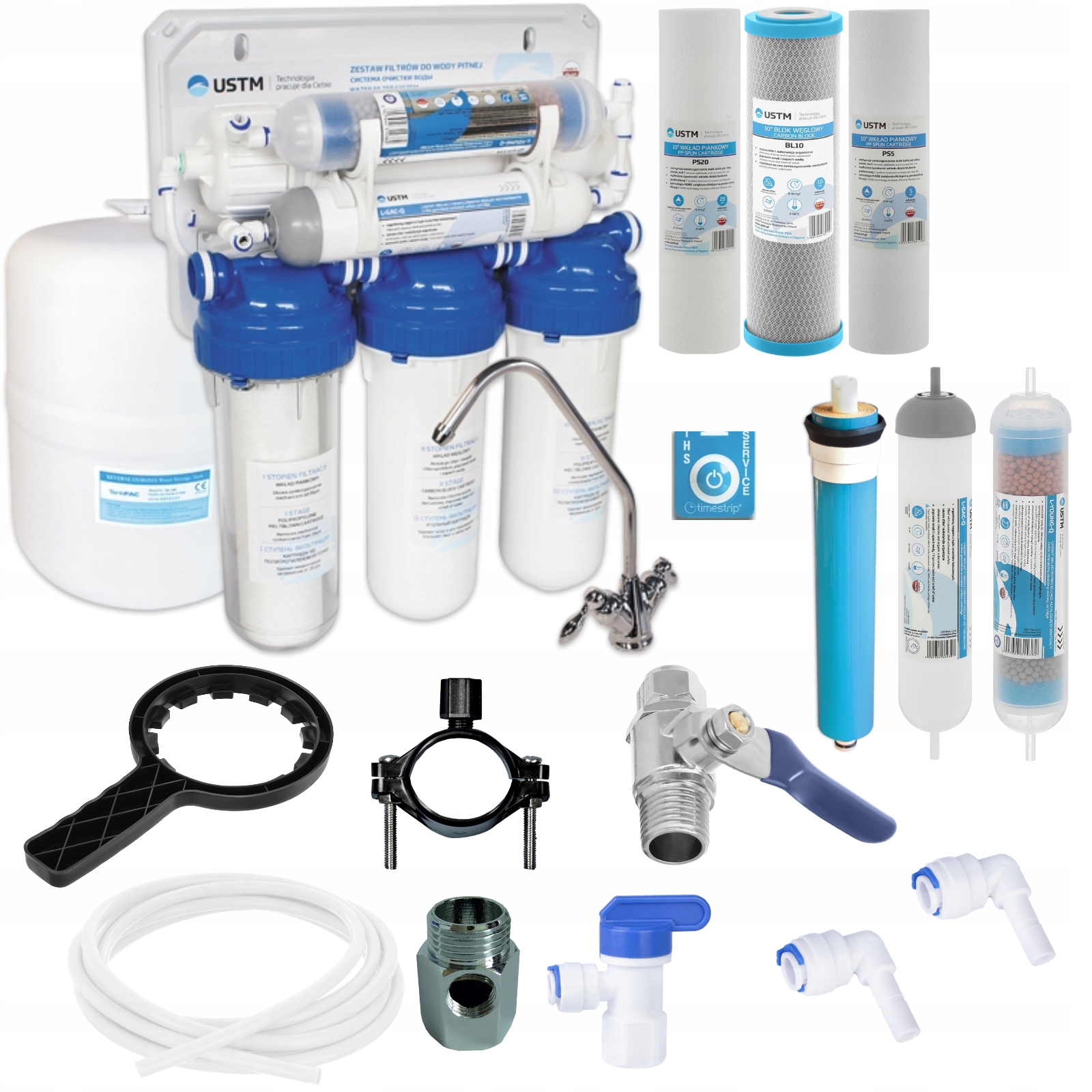 

Filtr do wody Odwrócona Osmoza RO6 Jonizator Ustm