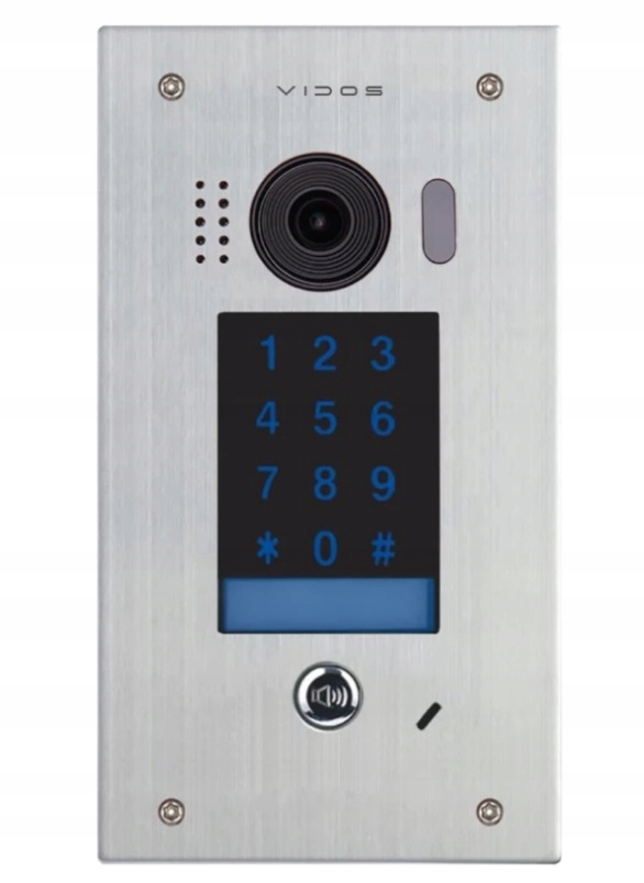 Jednoúčelová bránová stanica Domofonu Vidos, bránový panel Duo 2Mpx S1401D