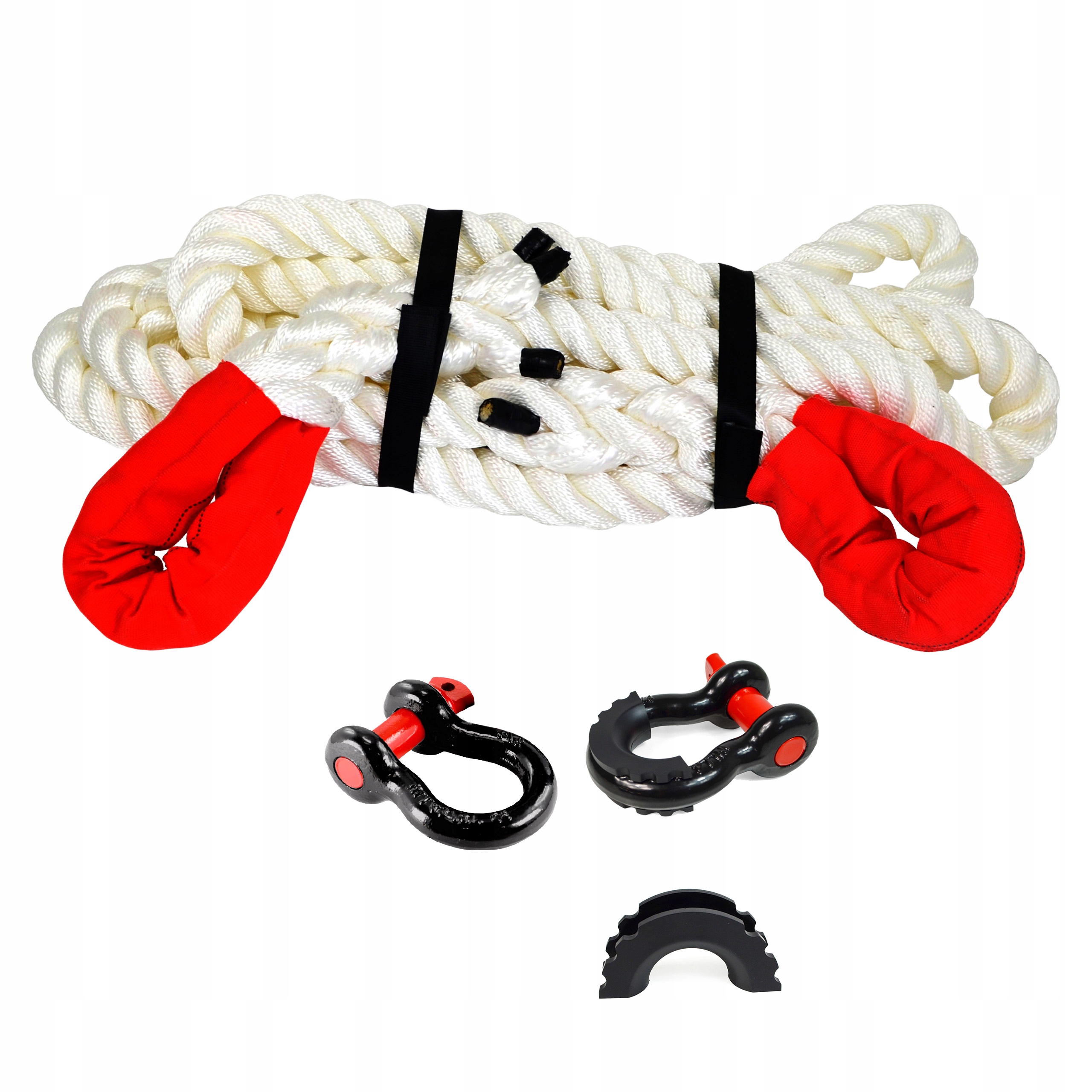 Kinetické lano 8 m 36 mm 25 t 2 x sklo Omega 4,75 t s krytom Snakeman