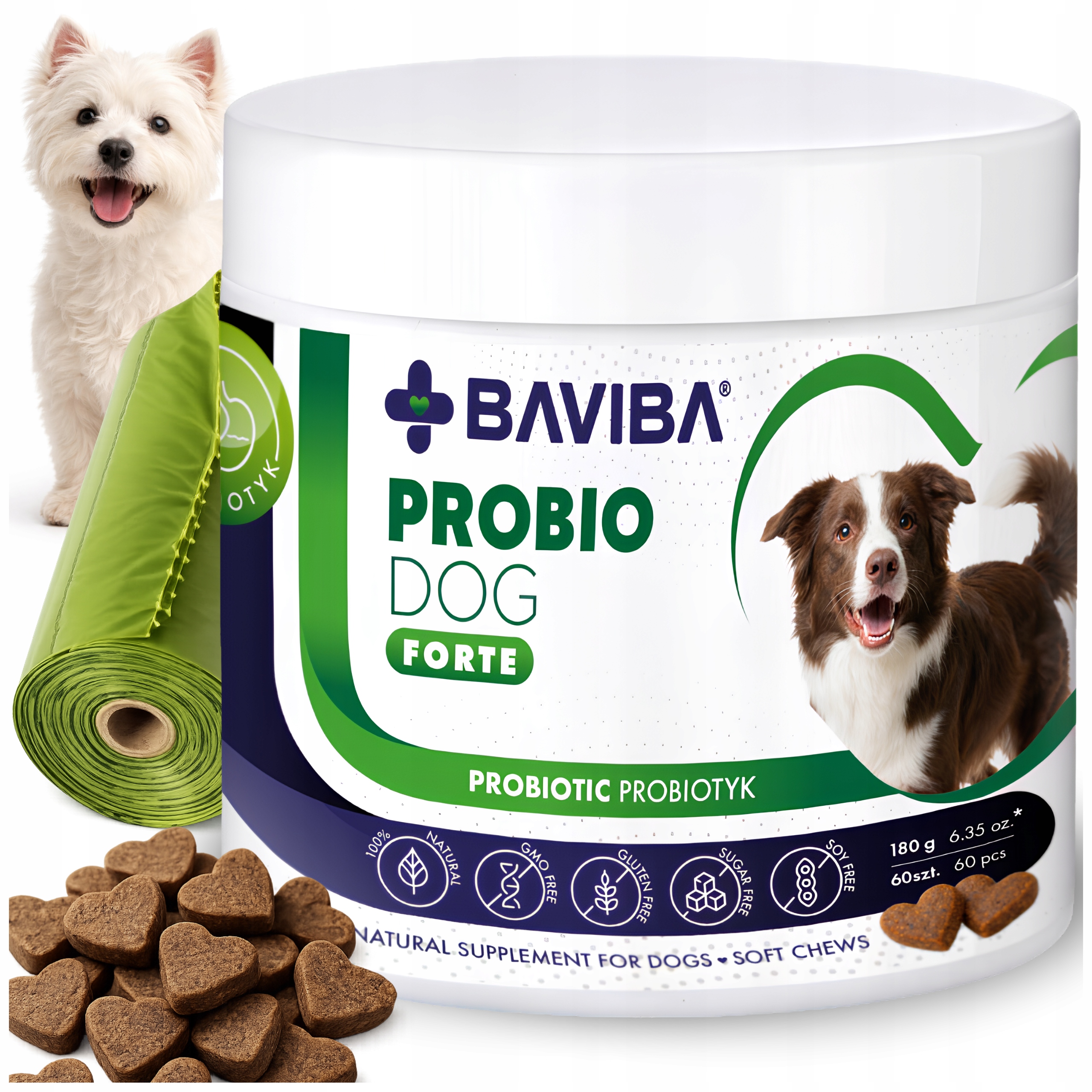 PROBIOTYK DLA PSA ANTY-ŚWIĄD ZDROWA SKÓRA JELITA 60TAB ProBioDOG BAVIBA