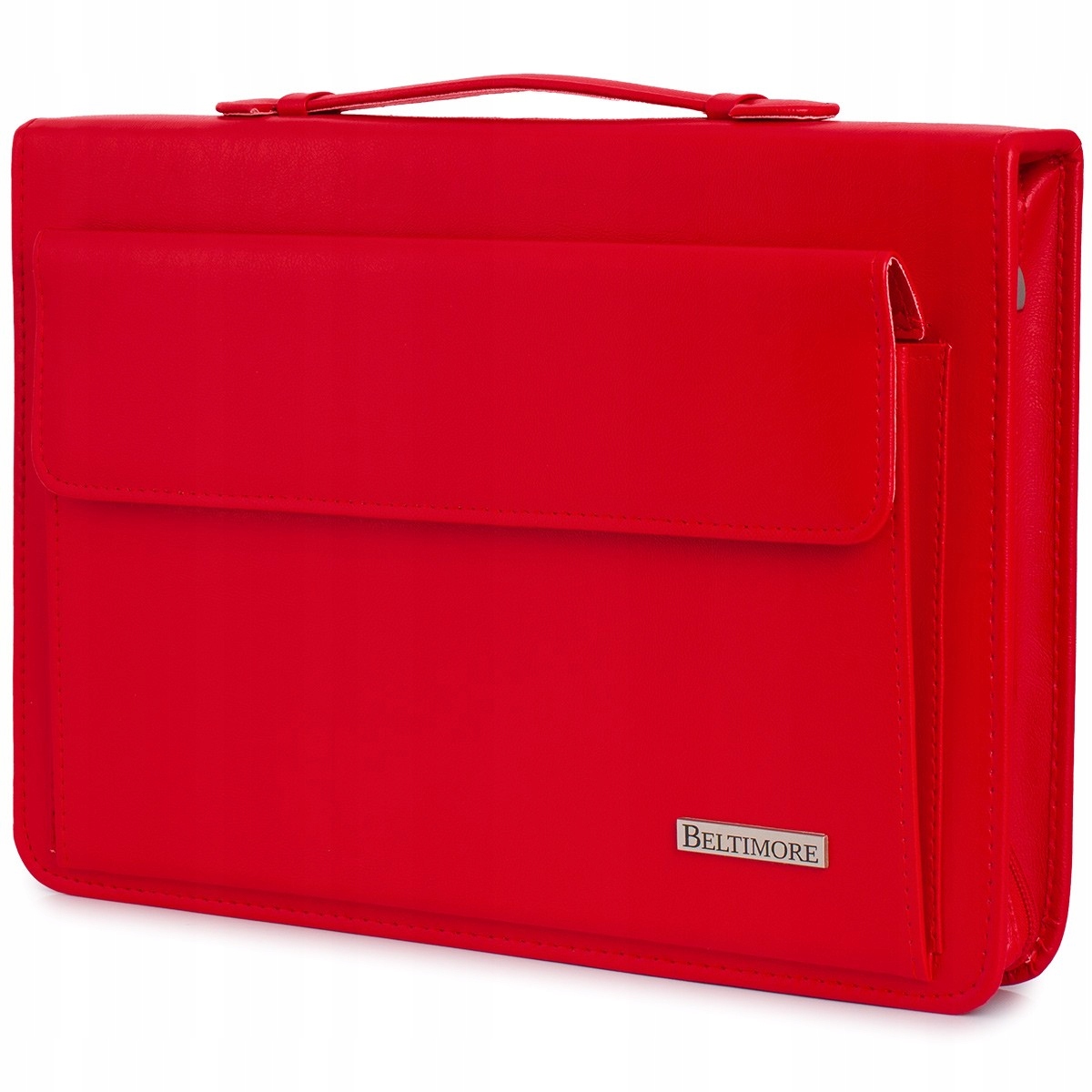 Biwuar neseser aktovka organizér pro obchodníka stylová červená Belt