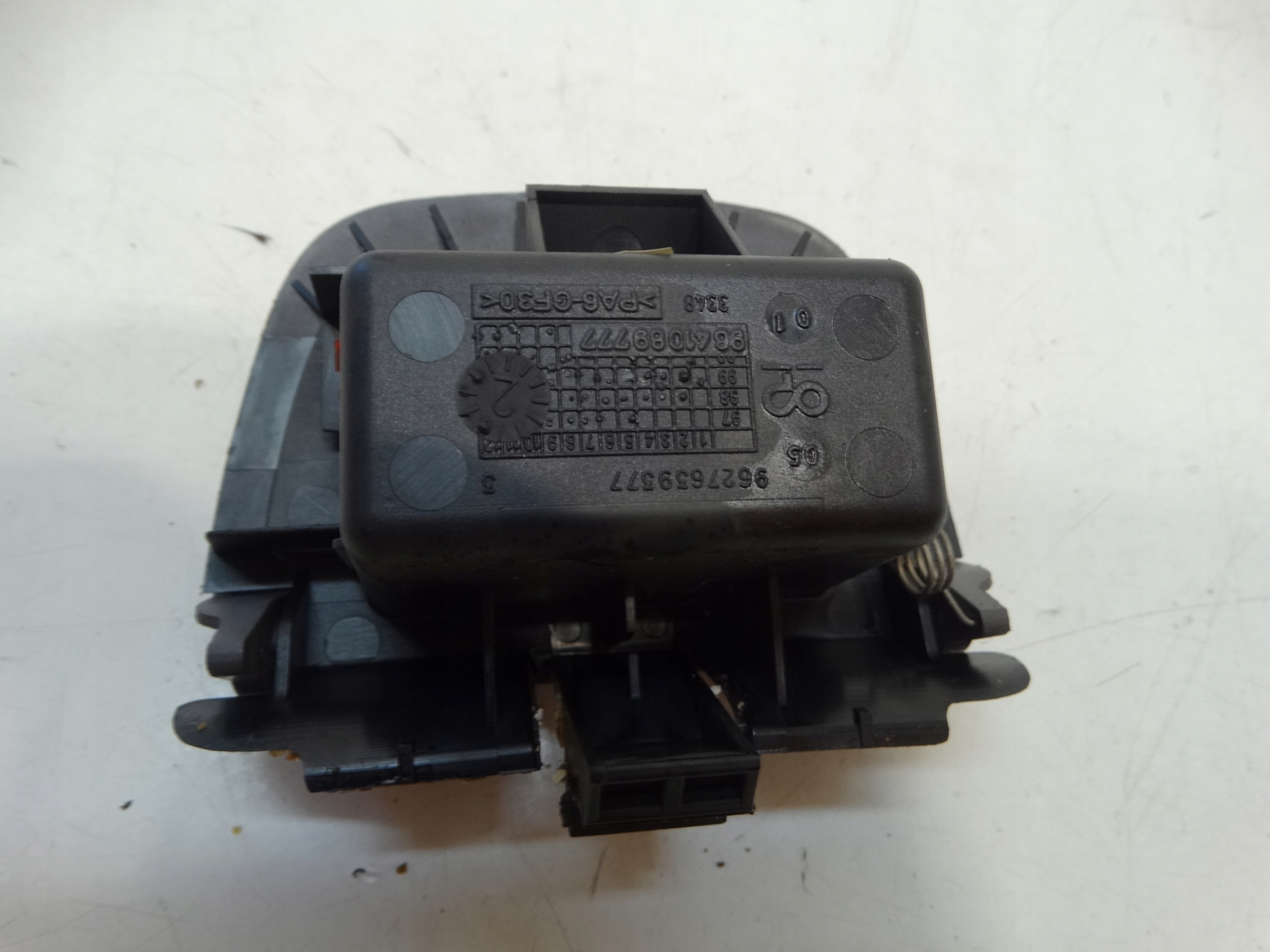 passenger compartment ashtray PEUGEOT 206 9627659577