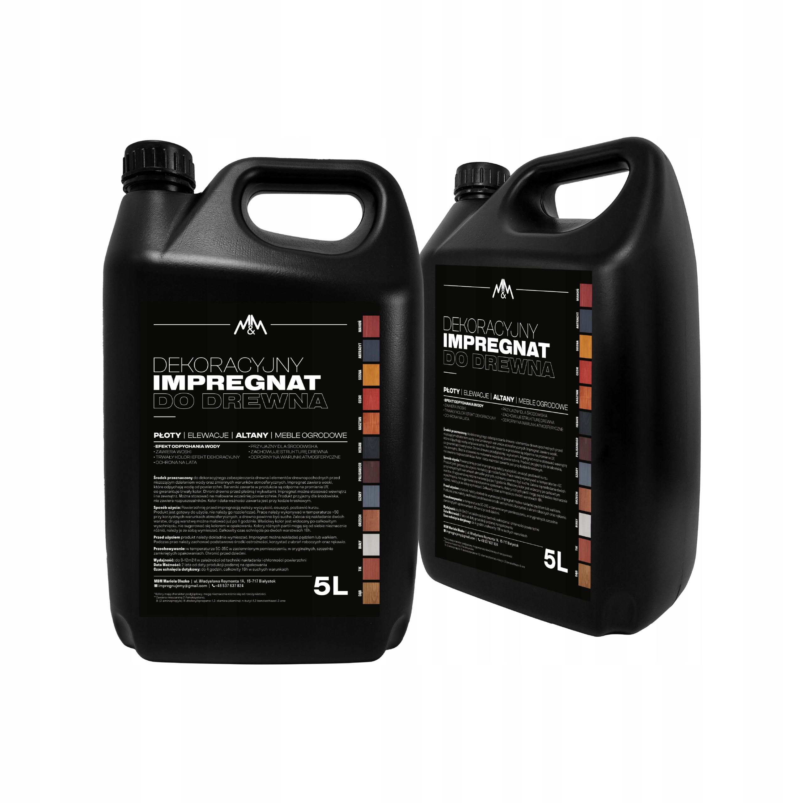 

Impregnat farba do drewna 10L Z Woskami