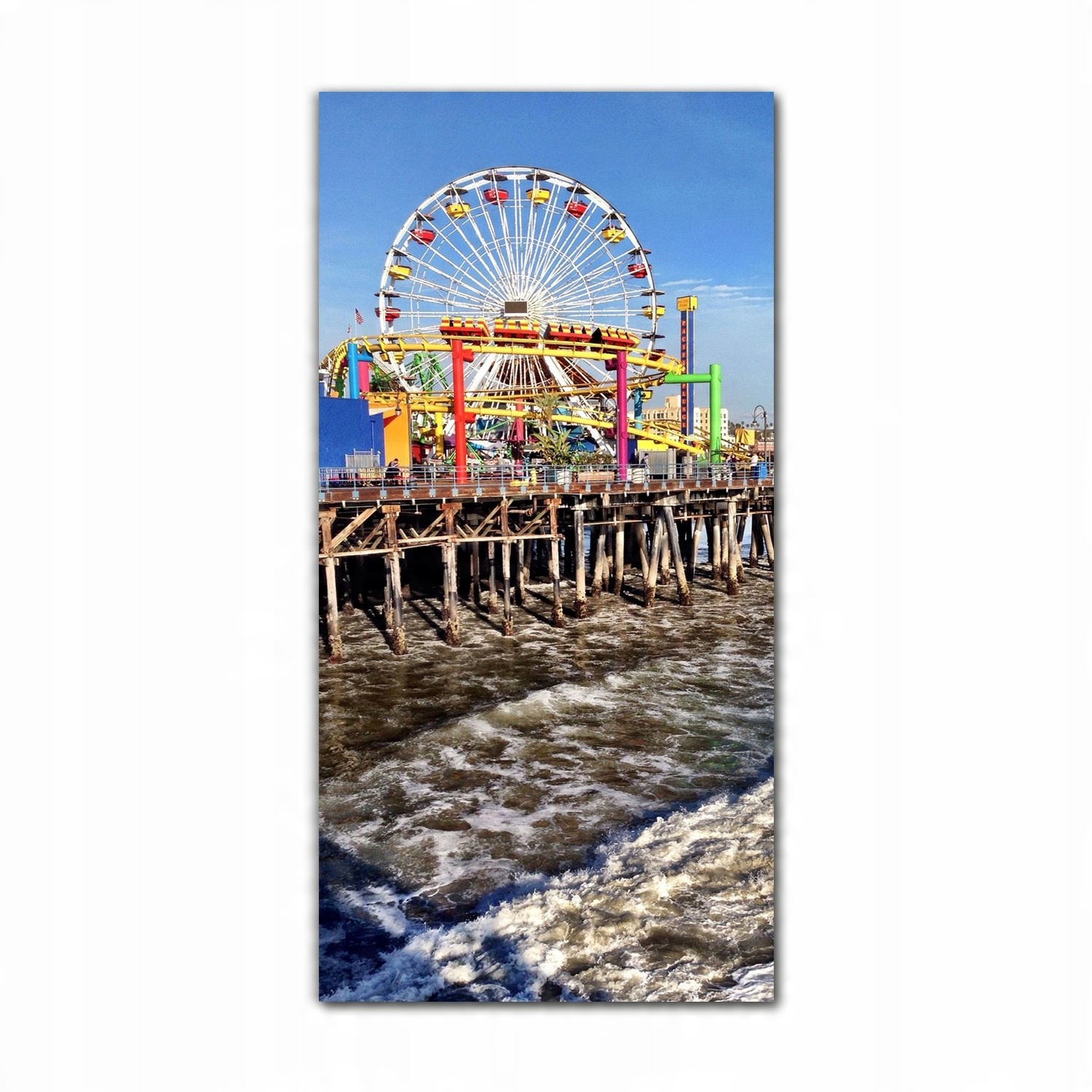 

Obrazy szklane do kuchni 70x140 Santa Monica ocean