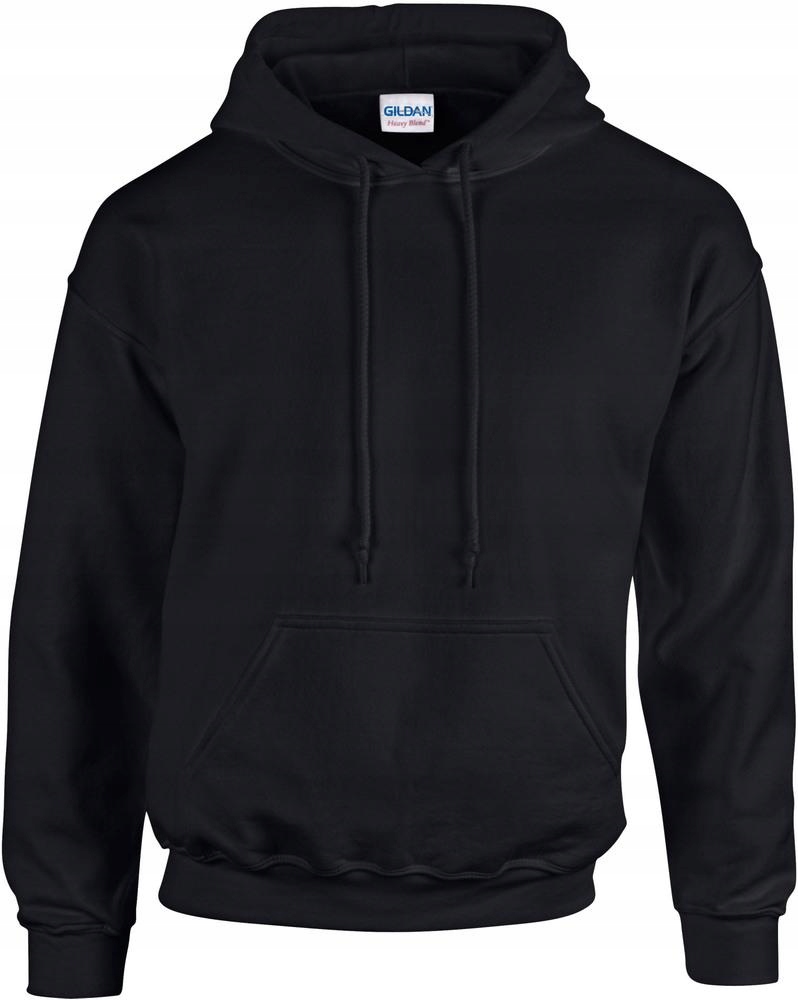 

Czarna Bluza Męska Z Kapturem Gildan Kangur 3XL
