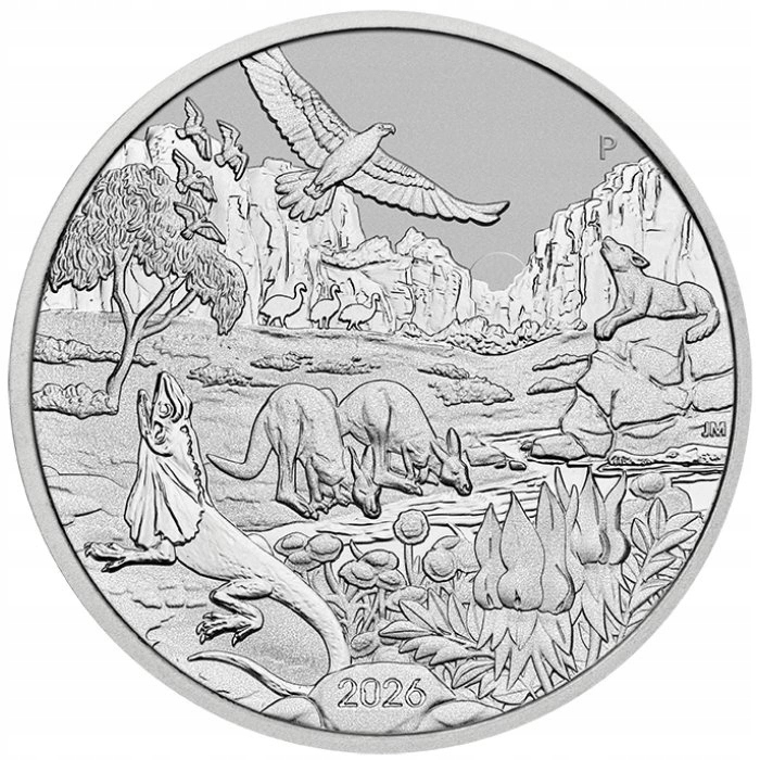 PLATYNA MONETA CUDA AUSTRALII WONDERS OF AUSTRALIA OUTBACK 1 uncja platyny