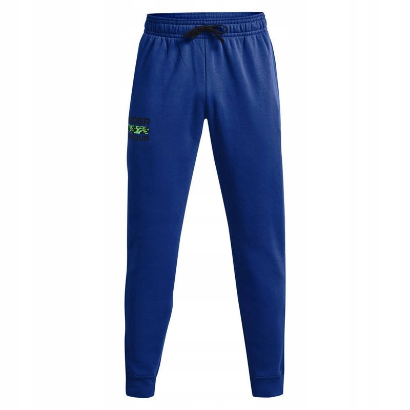 Spodnie Under Armour Rival Fleece Signature Jogger Men Blue XXL