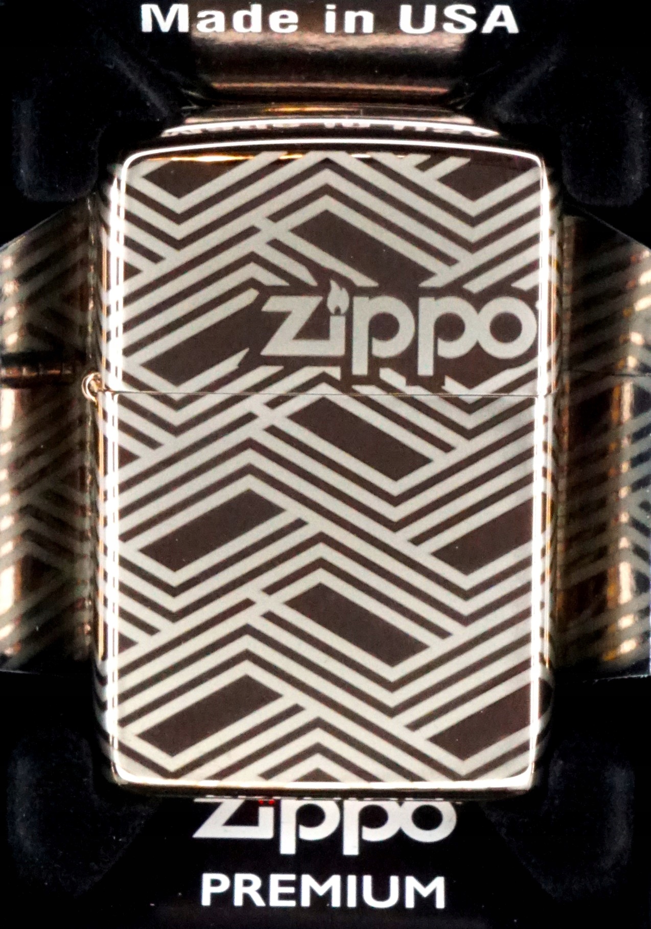 Zapalovač Zippo Abstract Laser Design 60005281 Větruodolný benzínový