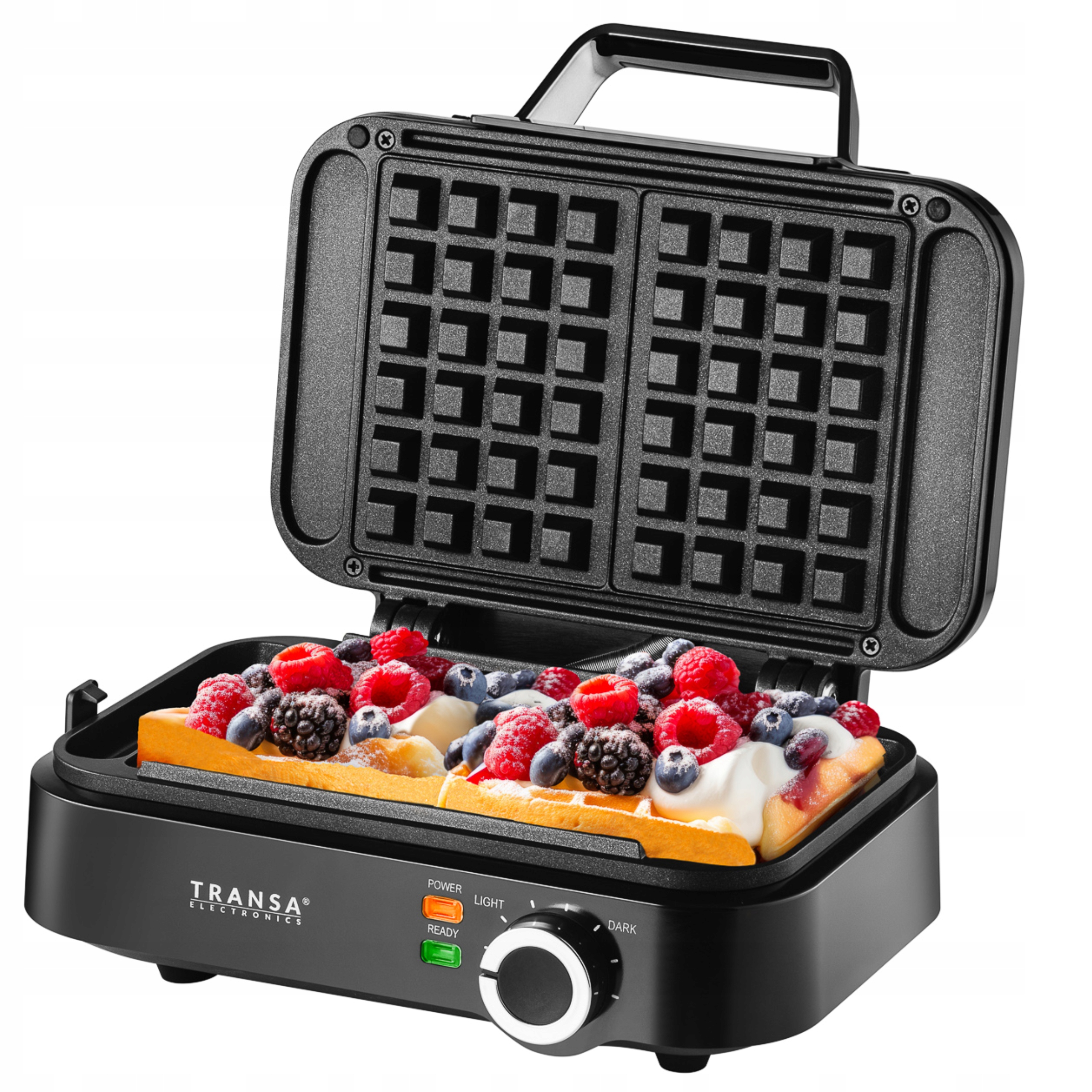 Gofrownica Na 2 Duże Gofry Regulacja Temperatury i Stopnia Wypiekania 2200W