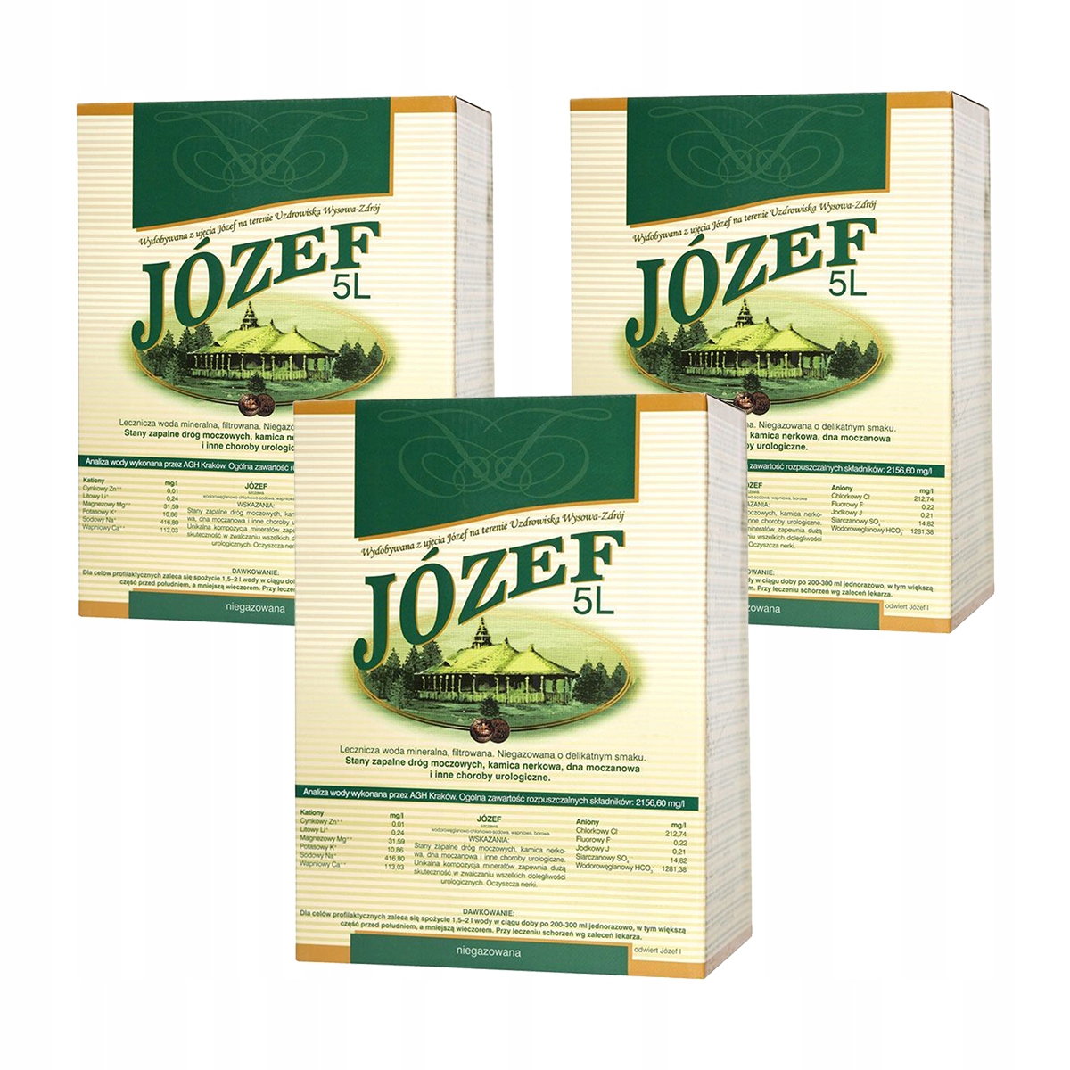 Levně Léčivá minerální voda Josef 5 l x 3 kusy