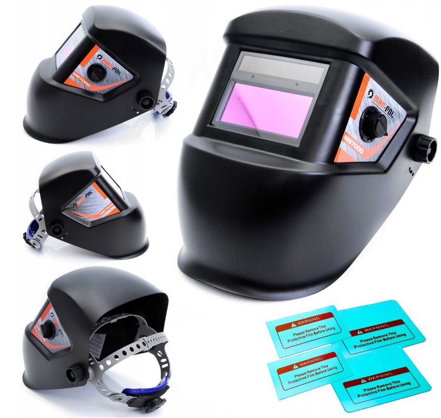 MASKA SPAWALNICZA PRZYŁBICA SAMOŚCIEMNIAJĄCA + FILTRY OCHRONNE