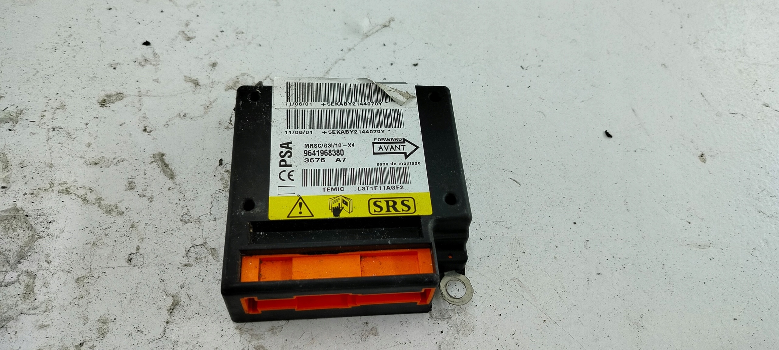 modulo SENSOR airbag CITROEN C5 9641968380