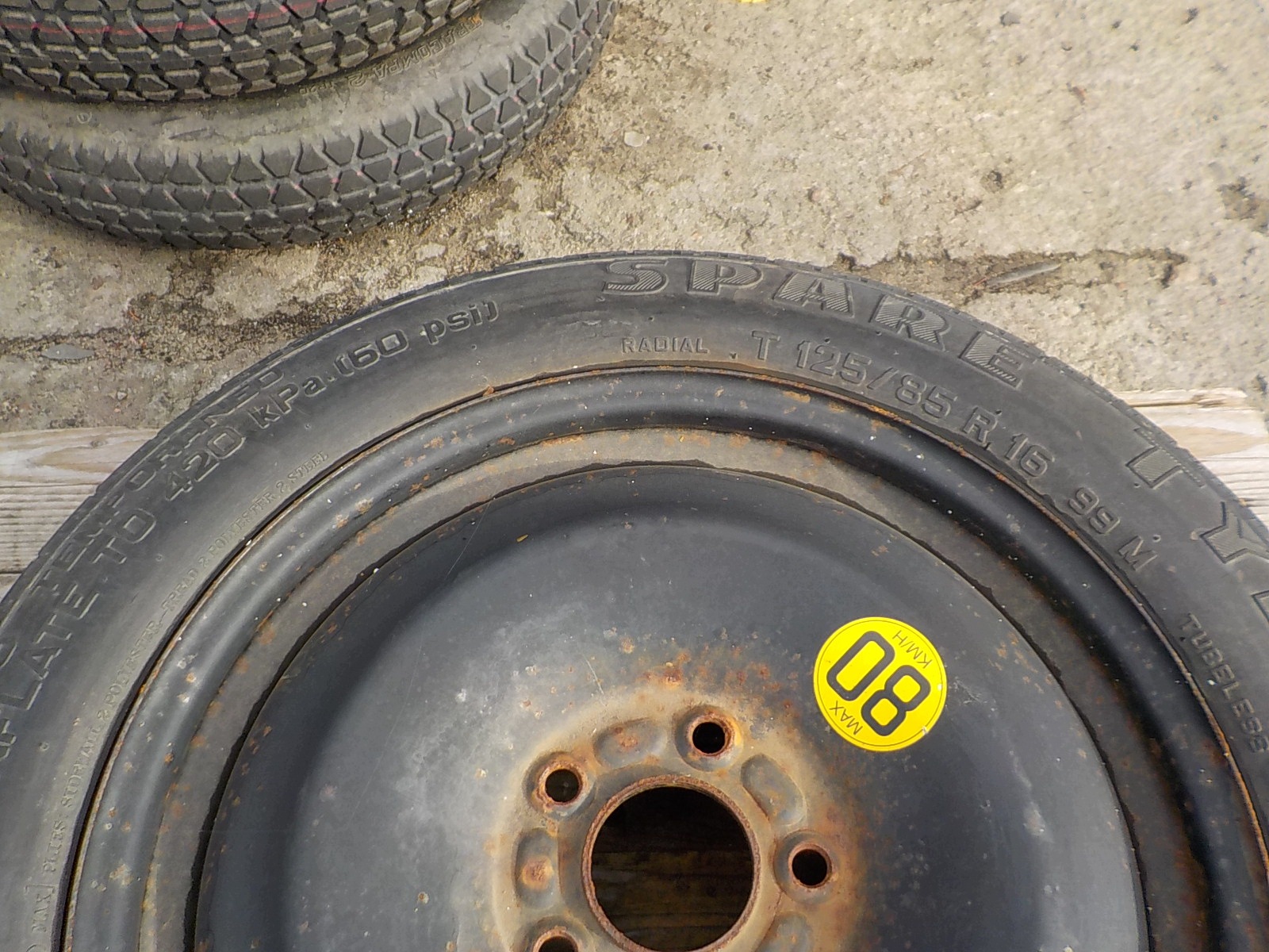 FORD FOCUS II C-MAX MONDEO MK3 roue de secours R16 5x108