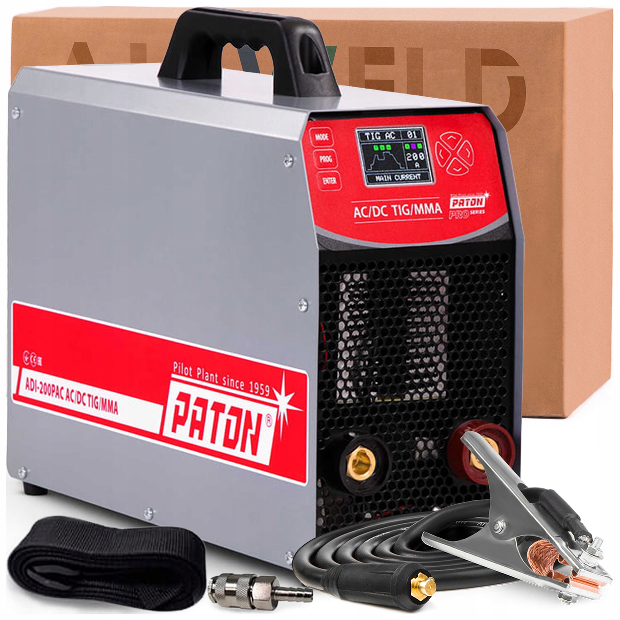 Spawarka Inwerter Paton Protig 200 Tig Ac/dc Mma 230V 200A Spot 2T/4T Igbt