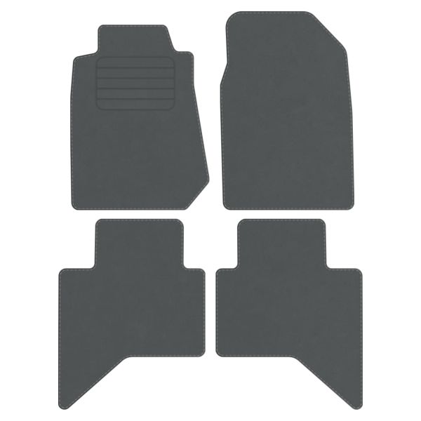 Isuzu D-max II 12 – velurové koberce Comfort Šedé