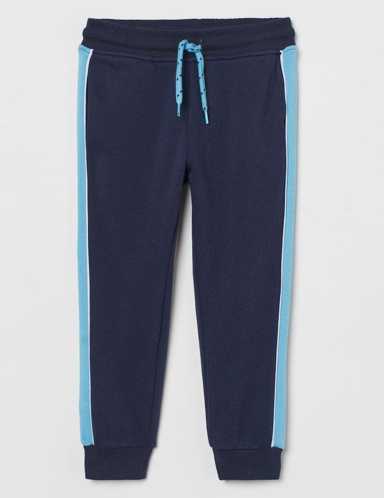 

H&m Spodnie dresowe joggersy z lampasami 104