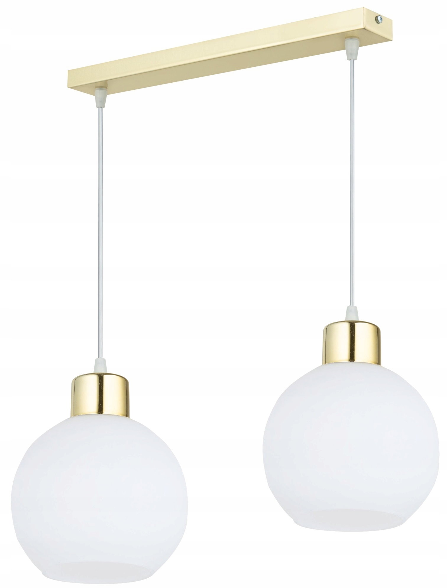 Lampa Sufitowa Wisząca Złota Kule Led